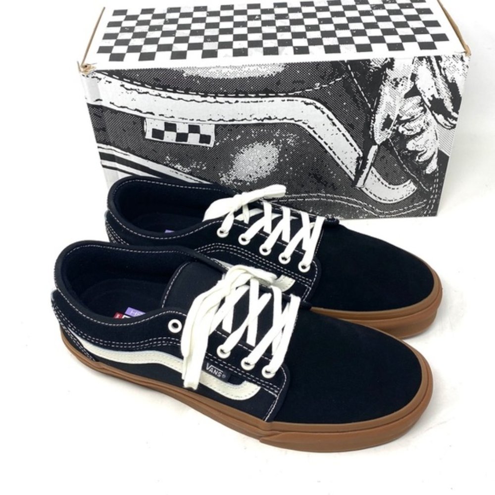 VANS Chukka Low Sidestripe Shoe Men's Suede Black Gum Skate Sneakers VN0A5KQZB9M - Picture 9 of 11